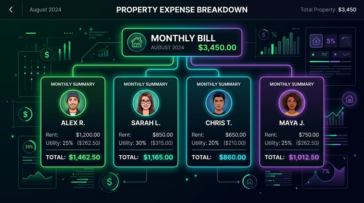 Household Expense Breakdown and Roommate Configuration